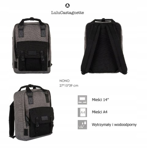 Podróżny plecak damski z miejscem na laptopa — LuluCastagnette Lumarko!