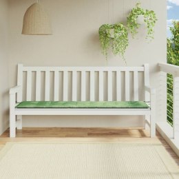 Poduszka na ławkę ogrodową, wzór w liście, 200x50x3 cm, tkanina Lumarko!