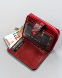 Kompaktowy portfel damski z egzotycznym wzorem — Peterson Lumarko!