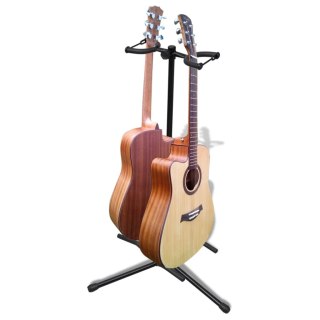 Stojak pod gitarę, regulowany, podwójny