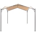 VidaXL Altana/namiot ogrodowy, 3x3 m, stal, beżowy