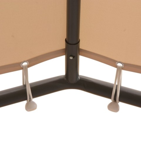 Altana/namiot ogrodowy, 4x4 m, stal, beżowy Lumarko!