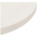 VidaXL Blat stołu, biały, Ø50x2,5 cm, lite drewno sosnowe