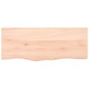 Półka, 100x40x6 cm, surowe lite drewno dębowe Lumarko!