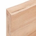 Półka, jasnobrązowa, 40x10x6 cm, lakierowane lite drewno dębowe Lumarko!