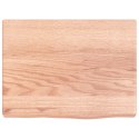 Półka, jasnobrązowa, 40x30x4 cm, lakierowane lite drewno dębowe Lumarko!