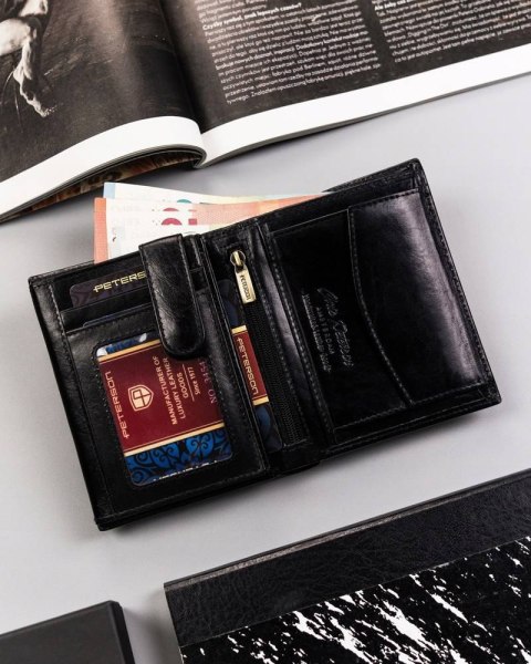 Duży portfel męski bez zapięcia — Peterson Lumarko!