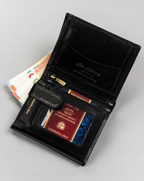 Duży portfel męski bez zapięcia — Peterson Lumarko!