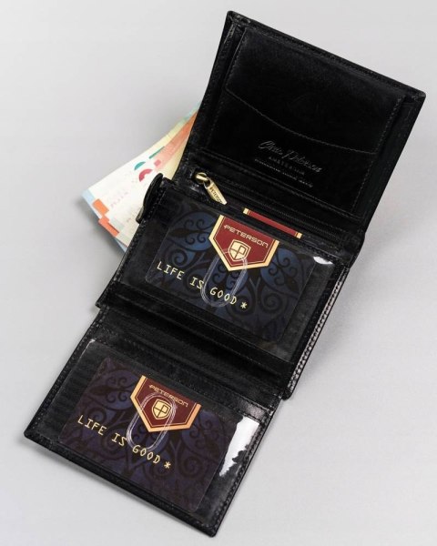 Duży portfel męski bez zapięcia — Peterson Lumarko!