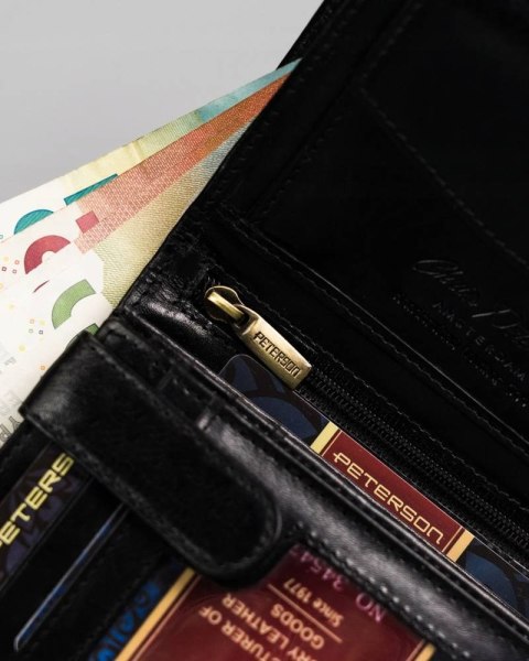 Duży portfel męski bez zapięcia — Peterson Lumarko!