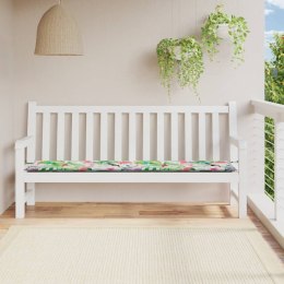 VidaXL Poduszka na ławkę ogrodową, wielokolorowa, 200x50x3 cm, tkanina