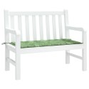 Poduszka na ławkę ogrodową, wzór w liście, 100x50x3 cm, tkanina Lumarko!