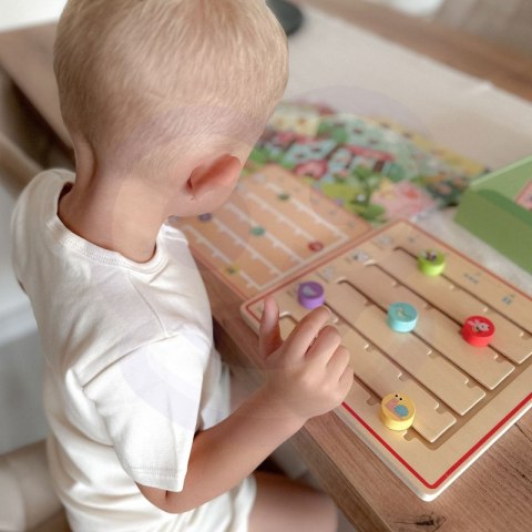 TOOKY TOY Drewniana Gra Nauka Liczenia Zwierzątka  Lumarko!