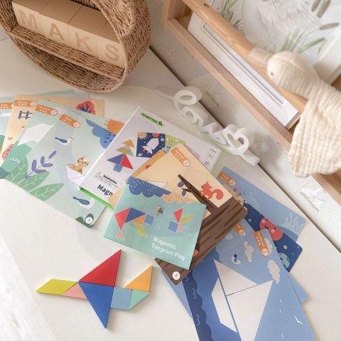 Puzzle Tangram Układanka Dla Dzieci Nauka Kształtów Figury Kształty 18el.  Lumarko!