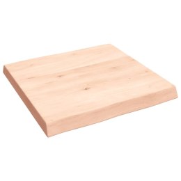 VidaXL Blat biurka, 60x60x6 cm, surowe lite drewno dębowe
