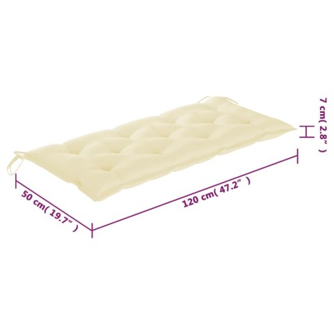  Poduszka na huśtawkę, kremowa, 120 cm, tkanina Lumarko!
