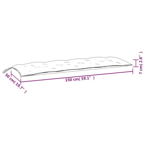  Poduszka na huśtawkę, czarna, 150 cm, tkanina Lumarko!