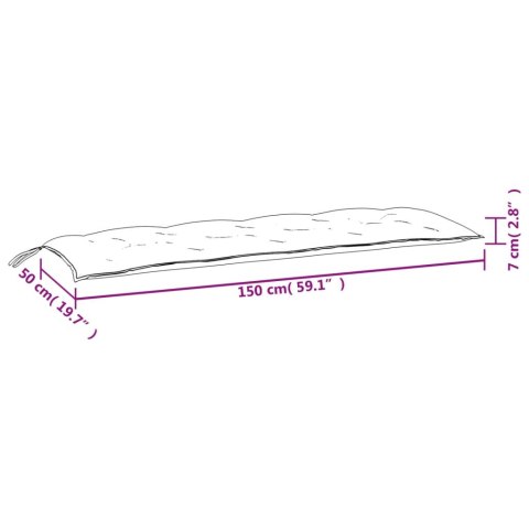  Poduszka na huśtawkę, czarna, 150 cm, tkanina Lumarko!