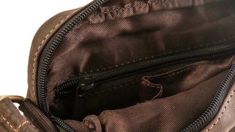 Skórzana torba męska z długim paskiem na ramię — Always Wild Lumarko!