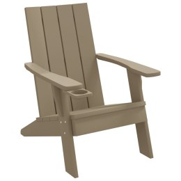 VidaXL Krzesło ogrodowe Adirondack, jasnobrązowe, 75x88,5x89,5cm