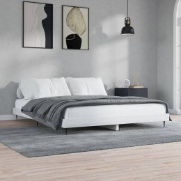 Rama łóżka, biała, połysk, 180x200 cm, materiał drewnopochodny Lumarko!