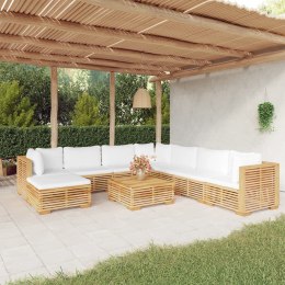 VidaXL 9-cz. zestaw wypoczynkowy do ogrodu, poduszki, drewno tekowe