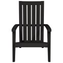 Krzesła ogrodowe Adirondack, 2 szt., czarne, polipropylen Lumarko!