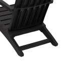 VidaXL Krzesła ogrodowe Adirondack, 2 szt., czarne, polipropylen