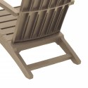 Krzesła ogrodowe Adirondack, 2 szt., jasnobrązowe, polipropylen Lumarko!