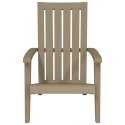 Krzesło ogrodowe Adirondack, jasnobrązowe, polipropylen Lumarko!