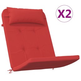 Poduszki na krzesła Adirondack, 2 szt, czerwone, tkanina Oxford Lumarko!
