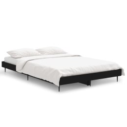 VidaXL Rama łóżka, czarna, 120x190 cm, materiał drewnopochodny