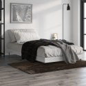 VidaXL Rama łóżka, szary dąb sonoma, 90x190cm, materiał drewnopochodny