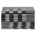 VidaXL Ręczniki kuchenne, 10 szt., czarno-białe, 50x70 cm, bawełna