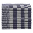 Ręczniki kuchenne, 10 szt., niebiesko-białe, 50x70 cm, bawełna Lumarko!