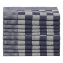 VidaXL Ręczniki kuchenne, 50 szt., niebiesko-białe, 50x70 cm, bawełna