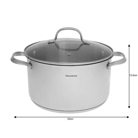  Zestaw Garnków 9 Elem.klausberg Kb-7215 Stal 18/10 Lumarko!