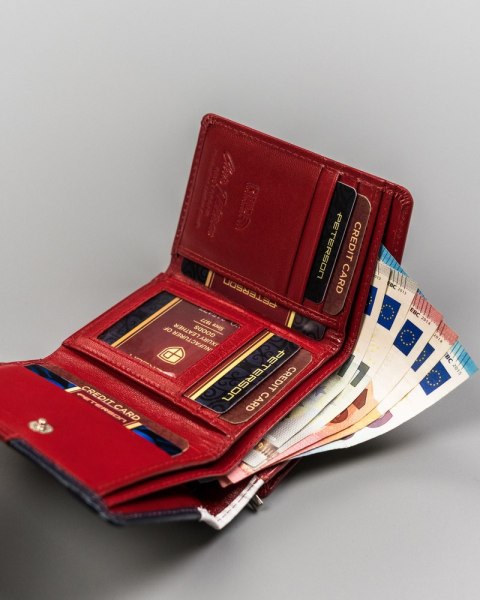 Klasyczny, mały portfel damski ze skóry naturalnej — Peterson Lumarko!