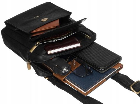 Męska listonoszka ze skóry naturalnej — Peterson Lumarko!