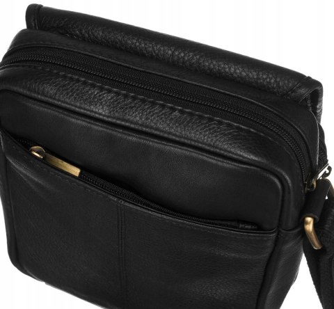 Męska, skórzana listonoszka na ramię — Peterson Lumarko!