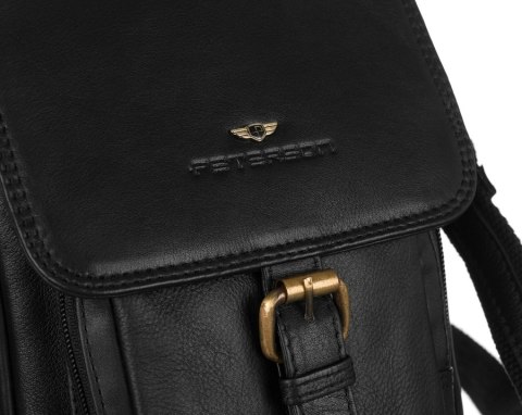 Skórzana listonoszka męska na ramię — Peterson Lumarko!