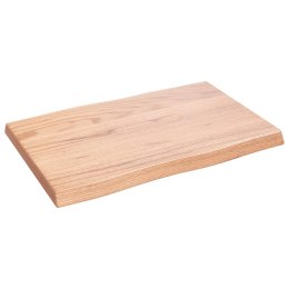 Blat do biurka, jasnobrązowy, 60x40x4 cm, lite drewno dębowe Lumarko!