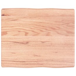 VidaXL Blat do biurka, jasnobrązowy, 60x50x6 cm, lite drewno dębowe