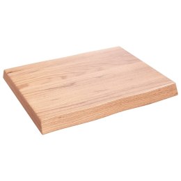Blat do biurka, jasnobrązowy, 60x50x6 cm, lite drewno dębowe Lumarko!