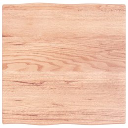 Blat do biurka, jasnobrązowy, 60x60x2 cm, lite drewno dębowe Lumarko!