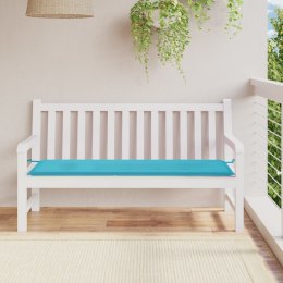 VidaXL Poduszka na ławkę ogrodową, turkusowa, 150x50x3 cm, tkanina