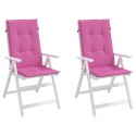 Poduszki na krzesła ogrodowe, 2 szt., różowe, 120x50x3 cm Lumarko!