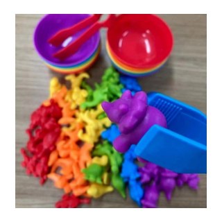 Gra Edukacyjna Sorter Kolorów Dinozaury 56 El. Lumarko!