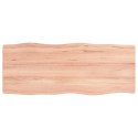 Blat do biurka, jasnobrązowy, 100x40x4 cm, lite drewno dębowe Lumarko!