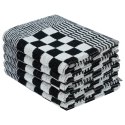 VidaXL Zestaw 20 ręczników, czarno-biały, bawełna